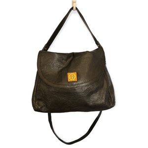 Tory Burch Shoulder/Crossbody Distressed Leather Bag With Flap